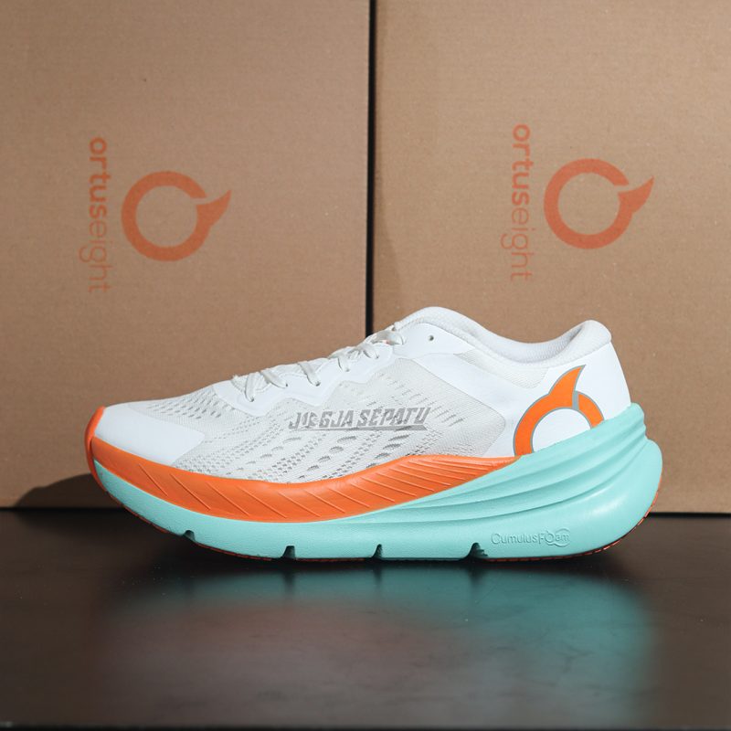 Sepatu Running Ortuseight Hyperblast White/Ortrange/Aqua Jogja Sepatu