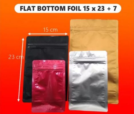 kemasan kopi flat bottom