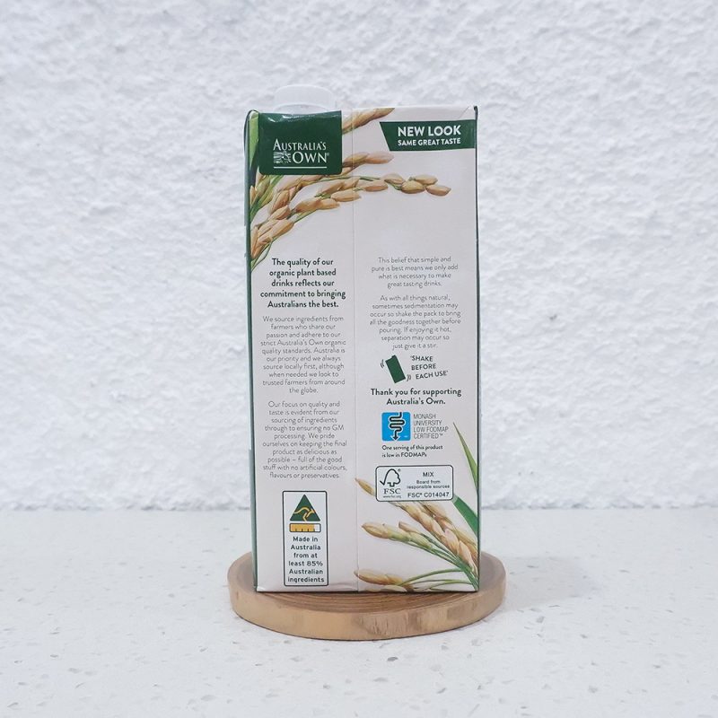 1000ML Rice Milk Organic Susu Beras Dairy Free AUSTRALIA'S OWN NUMI Center