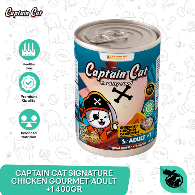Captain Cat Signature Can Adult Mother Kitten Makanan Kucing Basah Kaleng 400 gr - Image 2