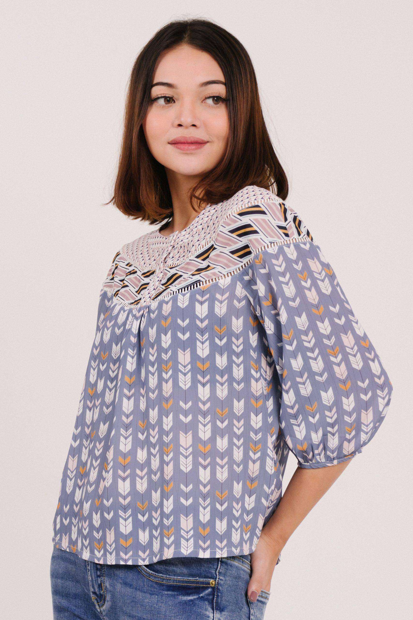 YiZe Embroidery A-Line Dress 85800