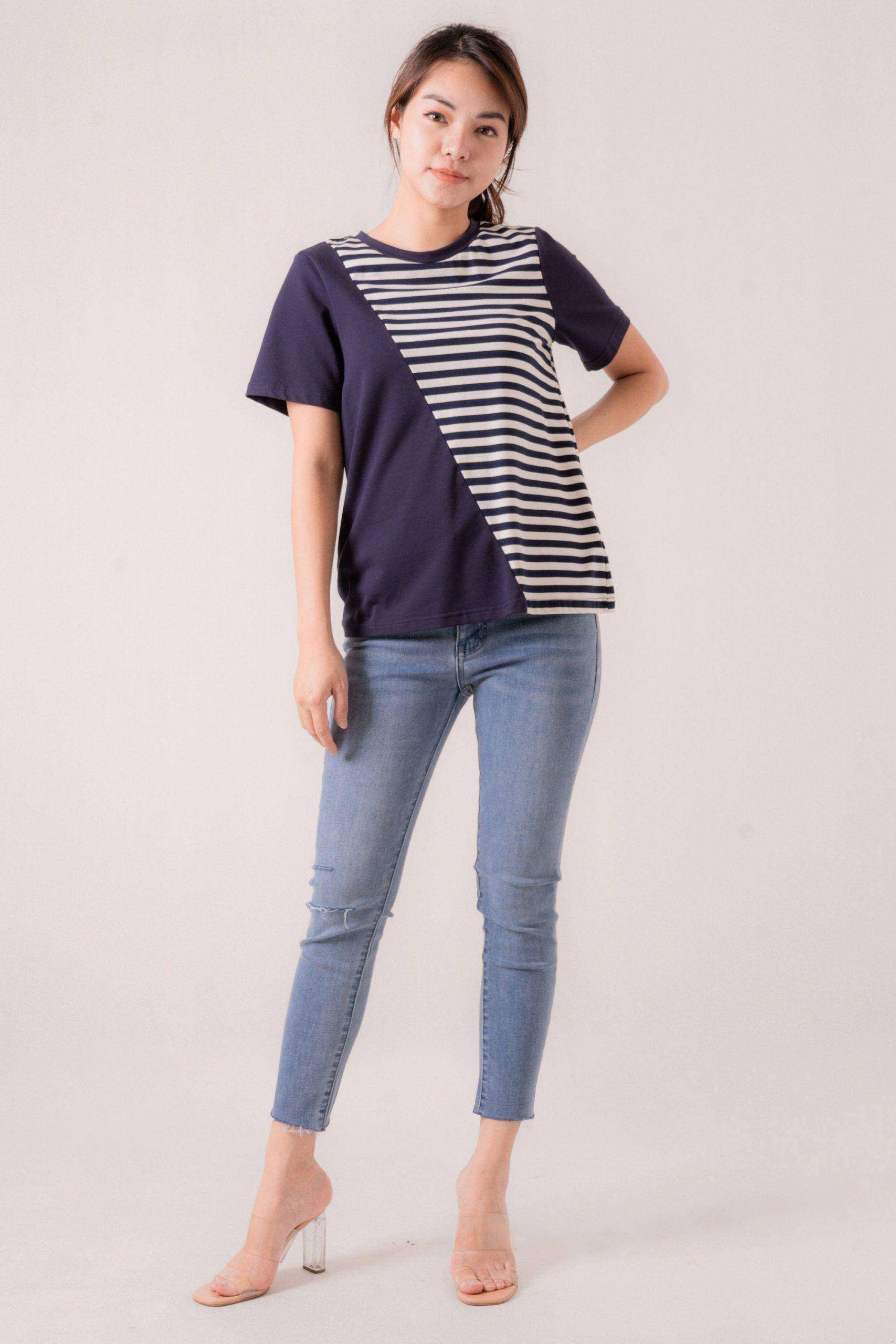 Ethelyn Anglaise Scallop Mini Dress 524365