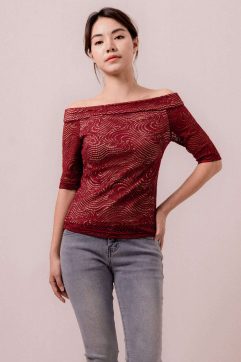 Ilyena Cold Shoulder Pleated Dress 9049