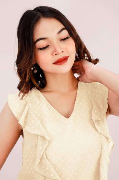 Nuwa Embroidery Midi Dress 85678