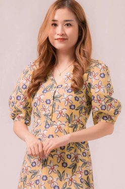 Zerline Ruched Side Sleeves Top 85614