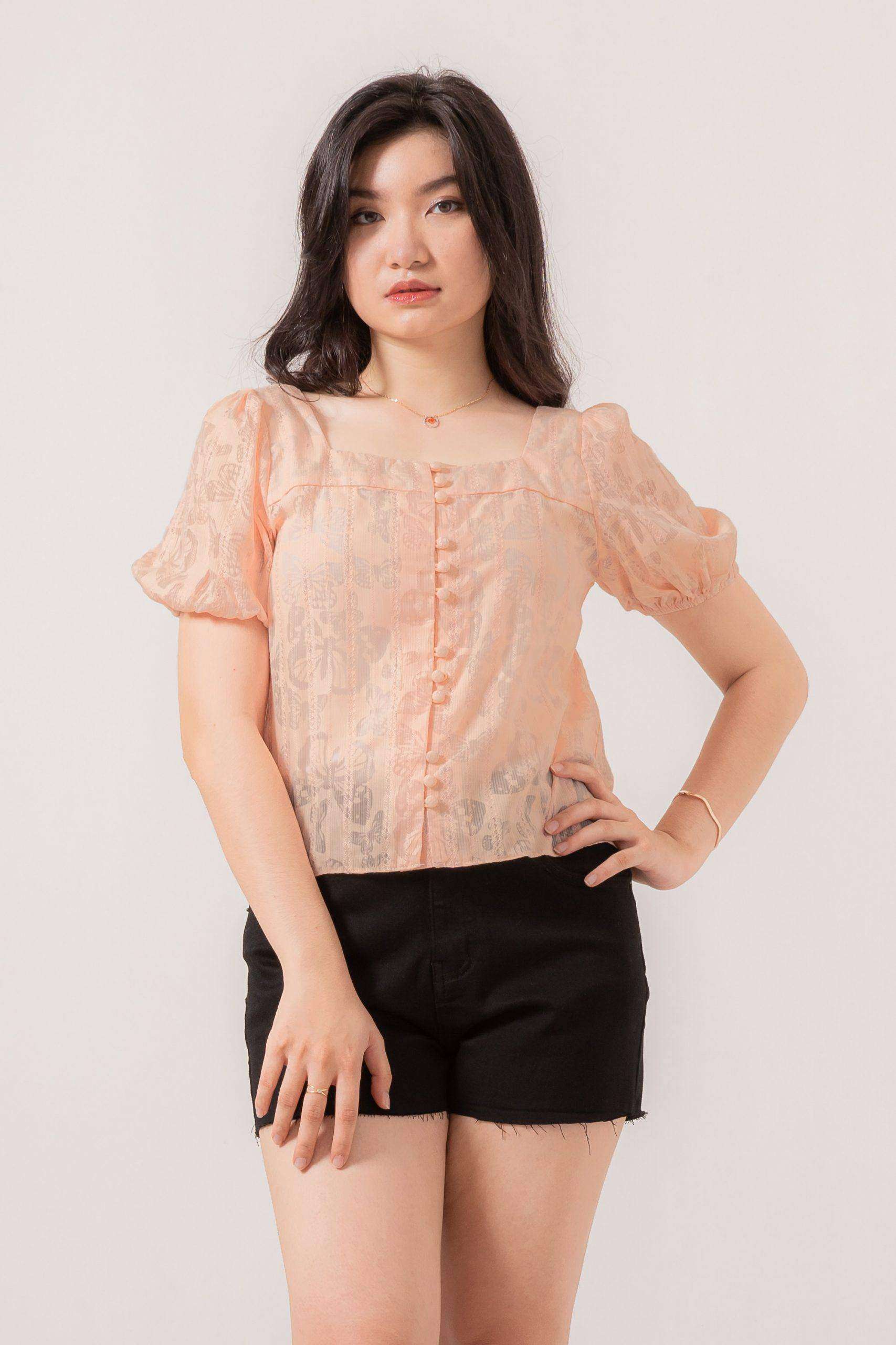 Olenka Double Button Midi Skirt 524771-1