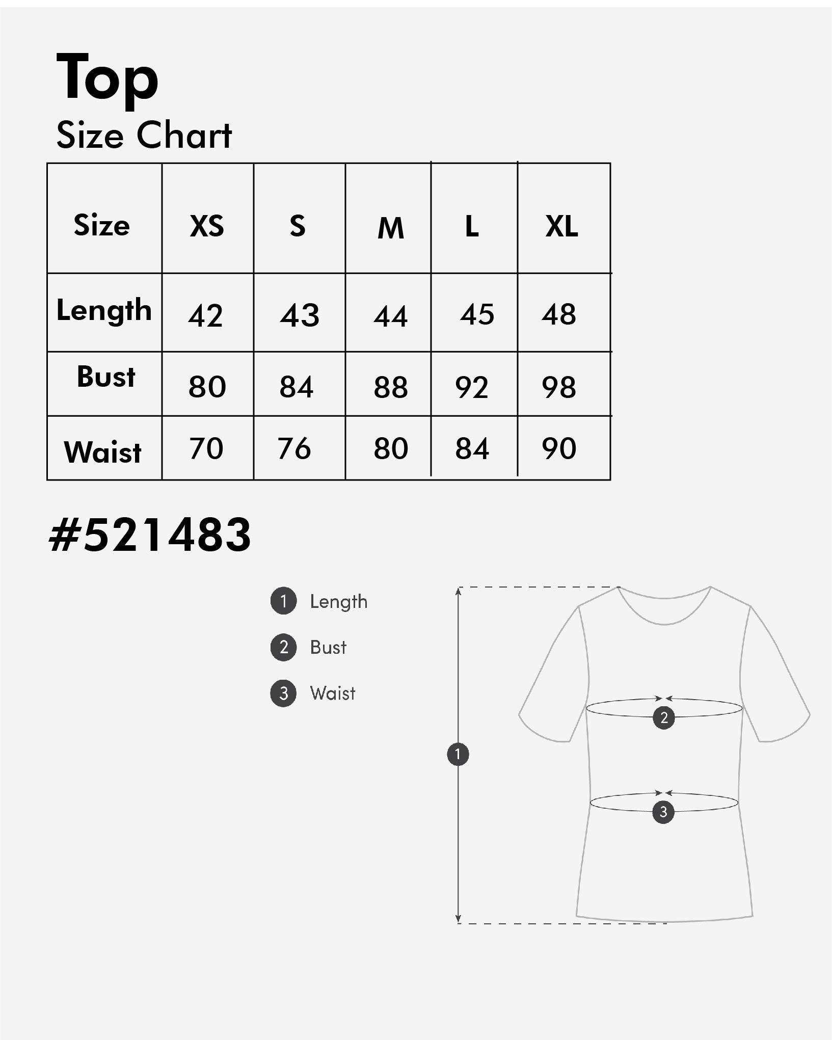 Femmy Contrast Stitch Balloon Top 7673