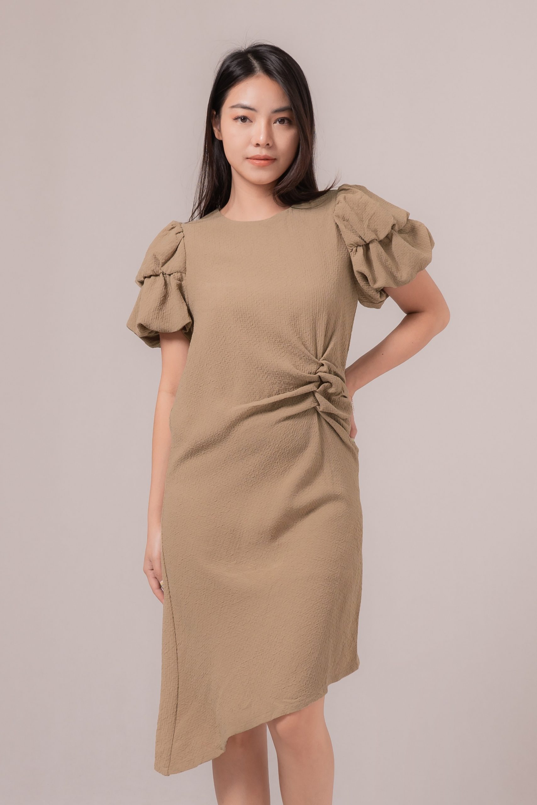 Chaerin Brocade Pleated Dress 521735