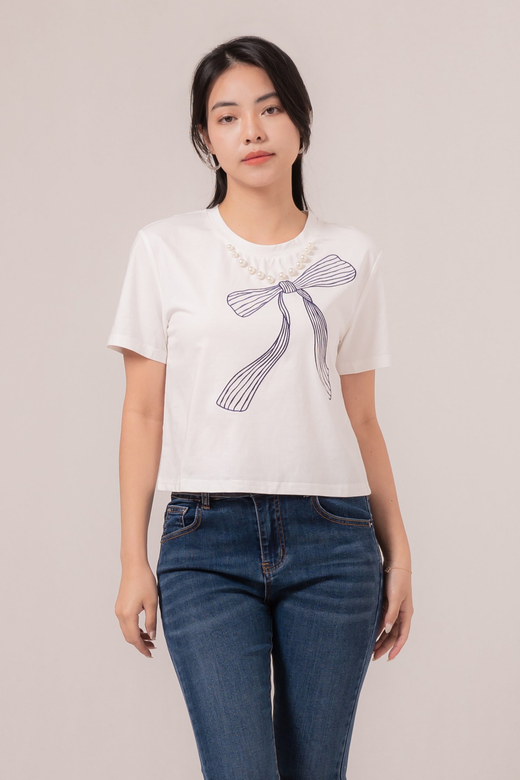 Carlyn Ripped Denim Pants 5091-1