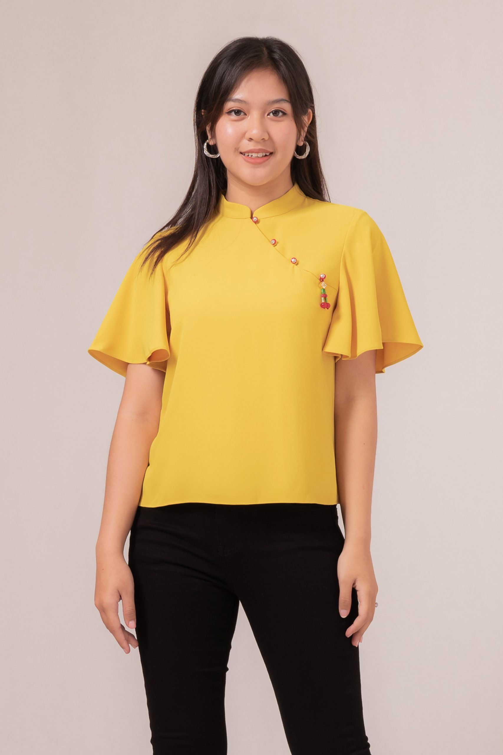 Clove Asymmetrical Foldover Pants 81792