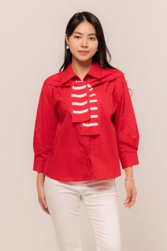 Ataya Puff Anglaise Sleeves Top 85552-1