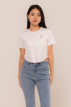 Ollie Pearl Button Mini Skirt 5181-1