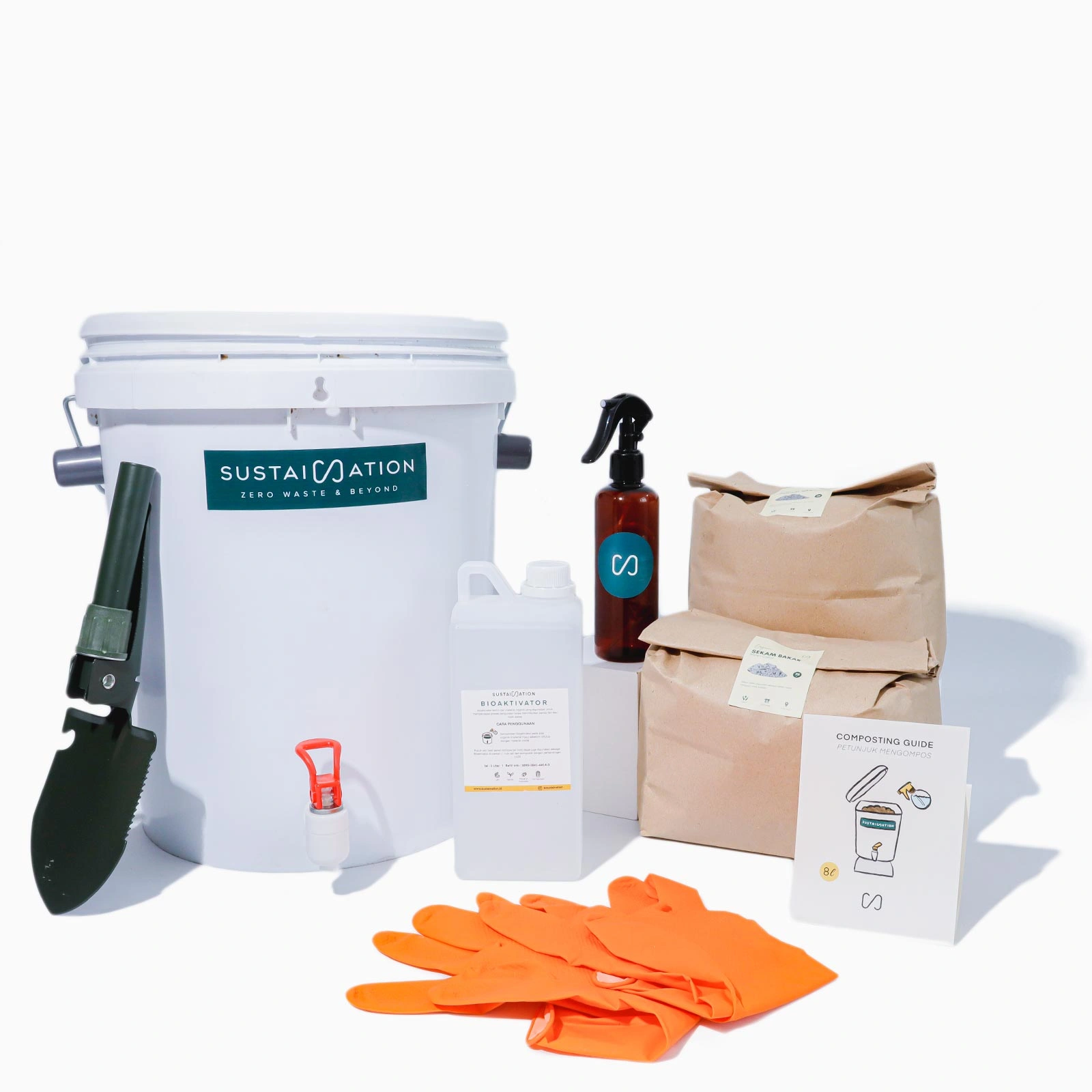 Composter Set New L Komposter Lengkap Siap Pakai