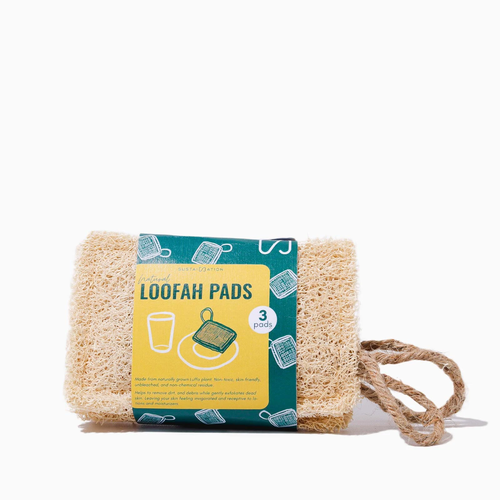 Loofah Pad 1 Sustaination Bundle Loofah Sponge