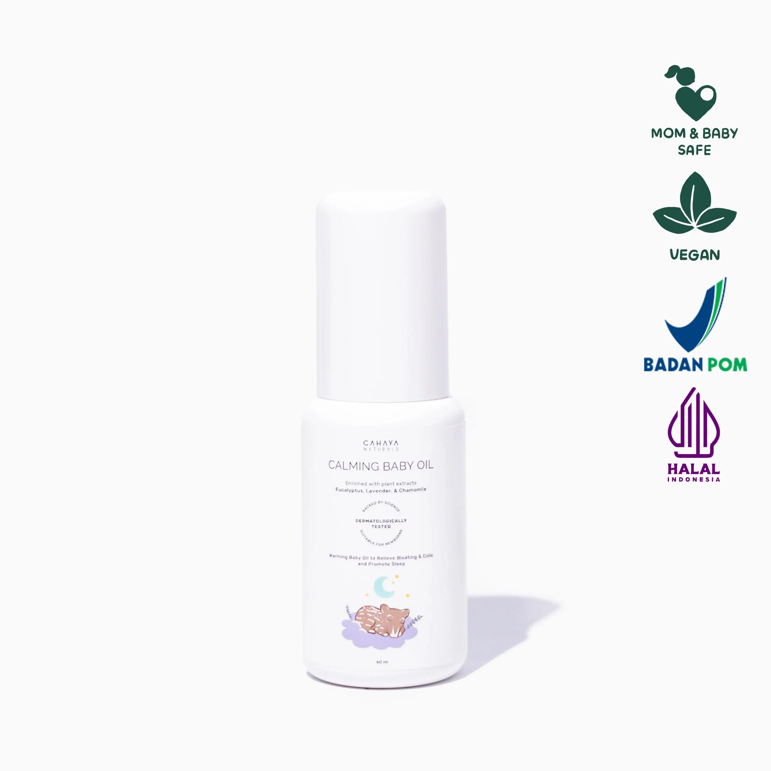 Cahaya Naturals - Calming Baby Oil Cover