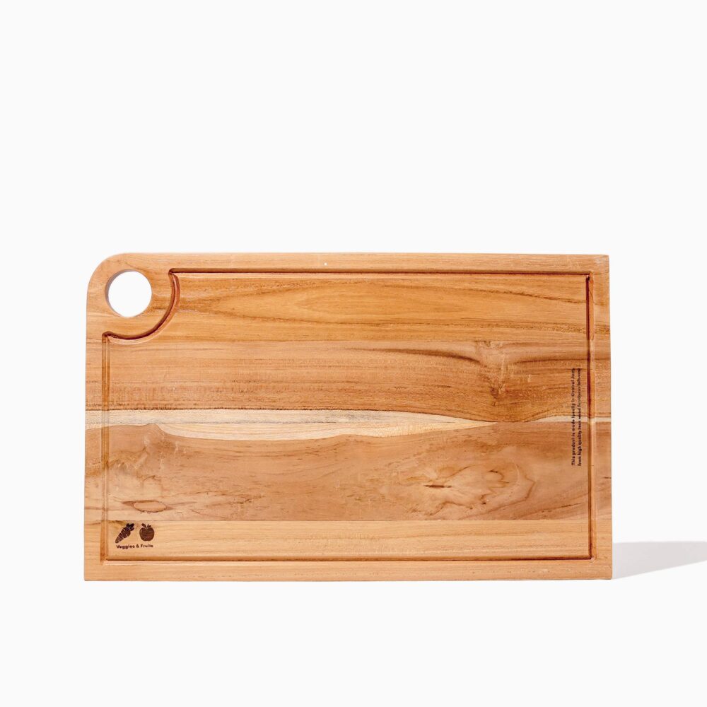 Sustaination Talenan Kayu Jati Premium EDGE LINE Dua Sisi - Persegi