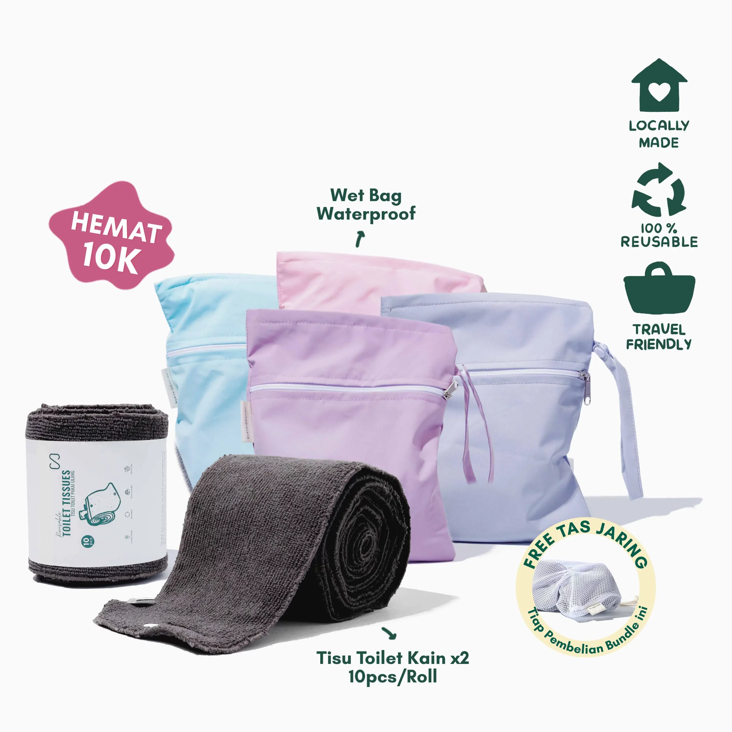 Tisu Toilet Wet Bag Bundle Cover 2