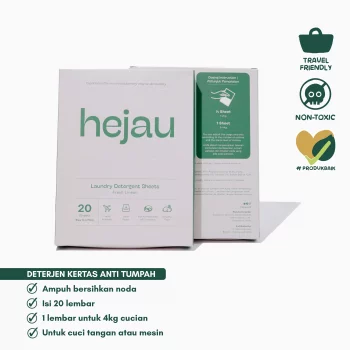 Hejau Laundry Detergent Sheets - Deterjen kertas Konsentrat 20 Lembar
