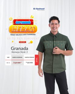KEMEJA GRANADA STYLE 1 (LENGAN PENDEK)